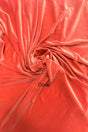 Coral Stretch Velvet Fabric - Coral, 58"-60" Width