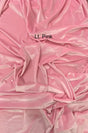 Pink Stretch Velvet Fabric - Pink, 58"-60" Wide