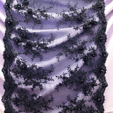 Beaded 3D Floral Lace Trimming 21" Wide