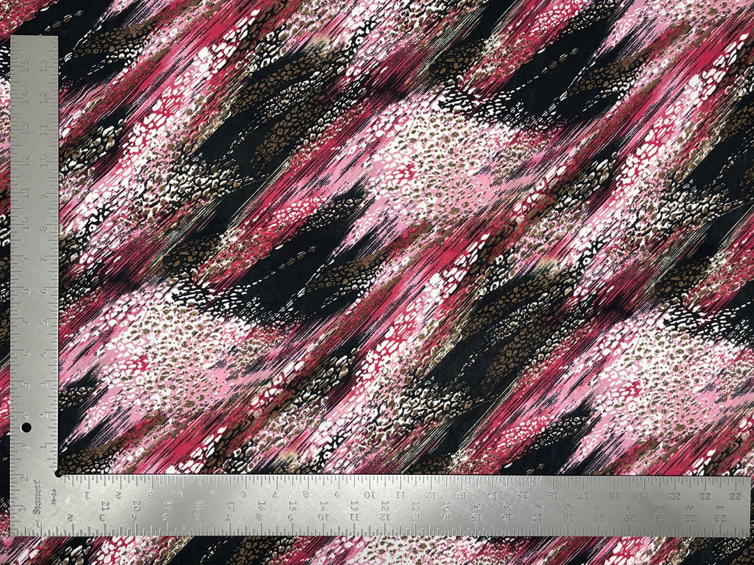1 Yard ITY Knit Geometric Print Fabric for Fashion and Apparel 60 Inches Wide