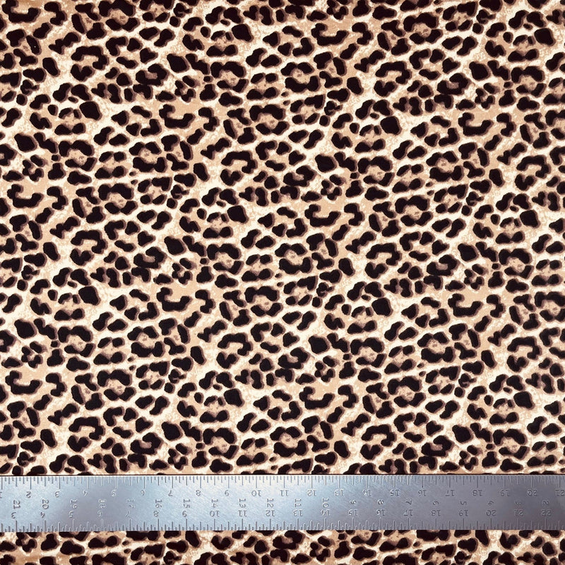 1 yard double brushed knit animal print fabric soft stretch for loungewear tops dresses 60 inches