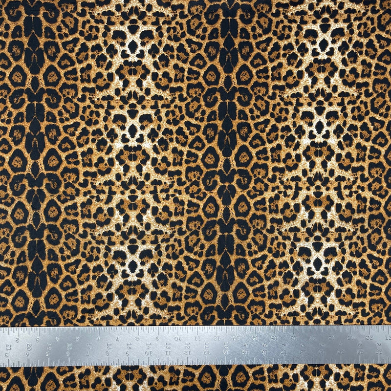 1 yard double brushed animal print knit fabric soft stretch material for tops dresses 60 inches wide