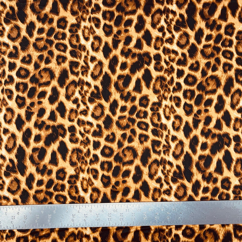 1 yard DTY brushed animal print knit fabric 60 inch soft double sided stretch for fashion