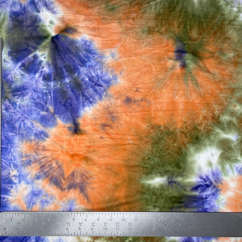 1 Yard DTY Double Brushed Tie Dye Knit Fabric – Ultra Soft Lightweight Stretch Fabric for Apparel