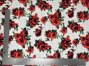 1 yard Liverpool knit floral print fabric with stretch for dresses skirts tops and blouses 60 inches