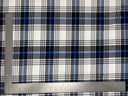 1 Yard Liverpool Knit Plaid Print Fabric – Medium Weight Stretch Crepe for Apparel and Accessories 58" 60" Width