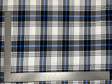 1 Yard Liverpool Knit Plaid Print Fabric – Medium Weight Stretch Crepe for Apparel and Accessories 58" 60" Width