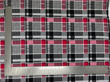 1 Yard Liverpool Knit Plaid Print Fabric – Medium Weight Stretch Fabric for Apparel and Décor 58" 60" Width
