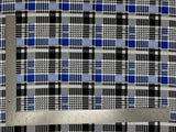 1 Yard Liverpool Knit Plaid Print Fabric – Medium Weight Stretch Fabric for Apparel and Décor 58" 60" Width