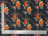 1 Yard Soft ITY Knit Floral Print Fabric For Dresses Tops Skirts Apparel Projects 60 Inch Wide