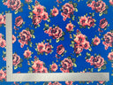 1 yarda de tela de punto ITY suave con estampado floral para vestidos, blusas, faldas y proyectos de ropa, 60 pulgadas de ancho