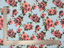 1 yarda de tela de punto ITY suave con estampado floral para vestidos, blusas, faldas y proyectos de ropa, 60 pulgadas de ancho