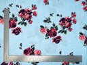 1 Yard Soft ITY Knit Floral Print Fabric For Dresses Tops Skirts Apparel Projects 60 Inch Wide