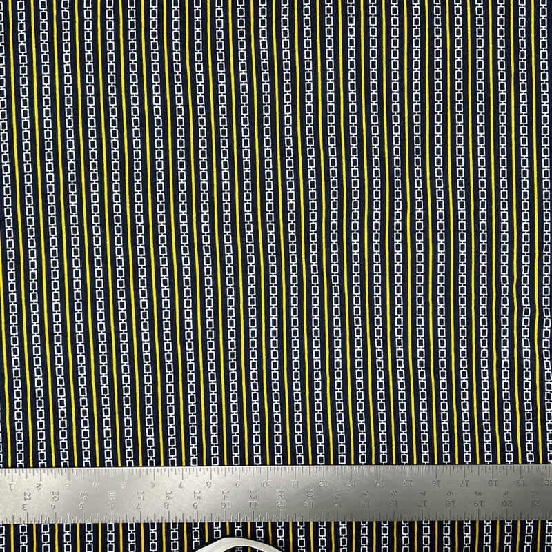 1 Yard Chain Print Liverpool Knit Fabric with Stretch for Dresses, Wraps, Bows, and Clothing 58 inch Width