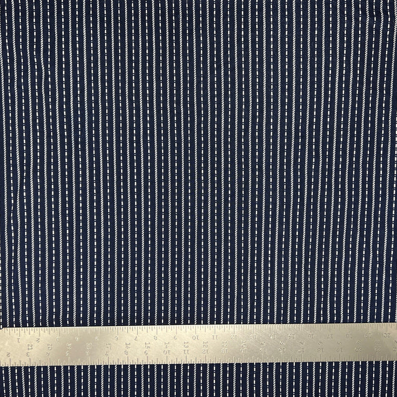 1 Yard Stripe Liverpool Knit Fabric for Apparel, Home Decor, Dresses and Tops Stretch 58 inch