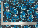1 yarda de tela de punto Liverpool floral elástica para blusas, vestidos, tops y faldas, texturizada, ancho de 58 pulgadas
