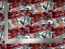 1 yarda de tela de punto Liverpool floral elástica para blusas, vestidos, tops y faldas texturizada de 58 pulgadas