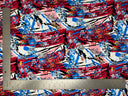 1 yarda de tela de punto Liverpool floral elástica para blusas, vestidos, tops y faldas texturizada de 58 pulgadas