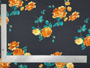 1 yarda de tela de punto Liverpool floral para vestidos, tops, faldas y blusas elástica de 58 pulgadas