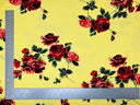 1 yarda de tela de punto Liverpool floral para vestidos, tops, faldas y blusas elástica de 58 pulgadas