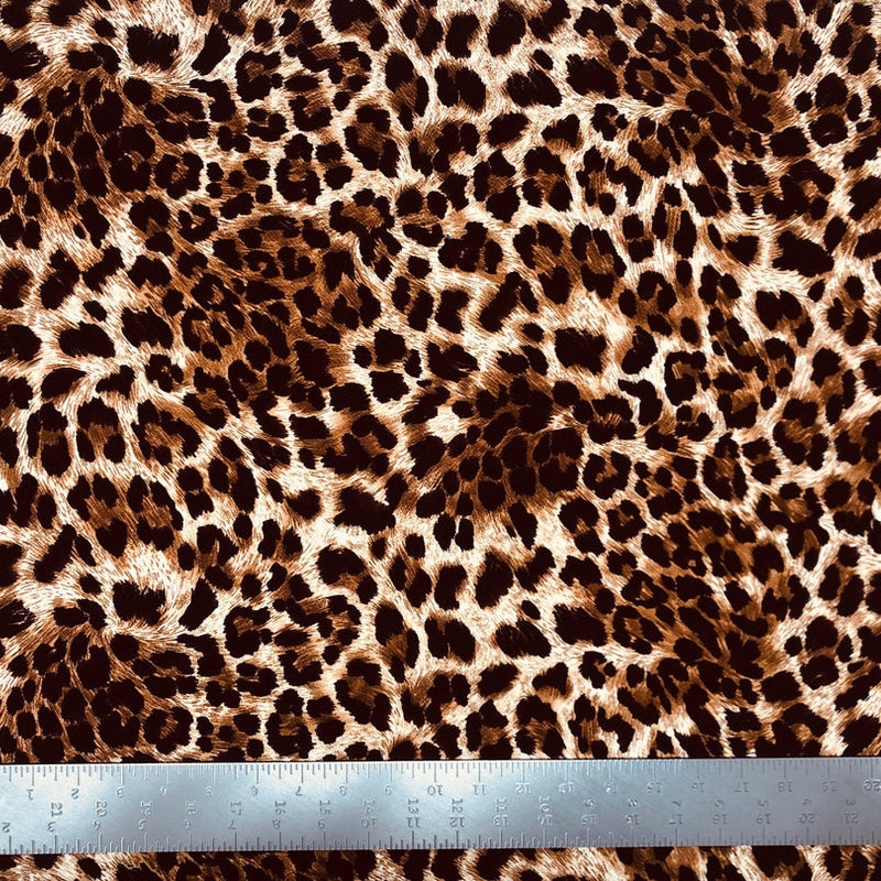 1 Yard Liverpool Knit Animal Print Fabric for Dresses, Tops, Costumes and Decor – Width 58–60 Inches