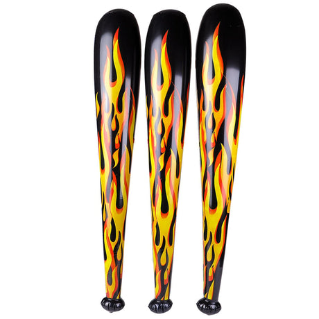 Flame Baseball Bat Inflatable (1 DZ)
