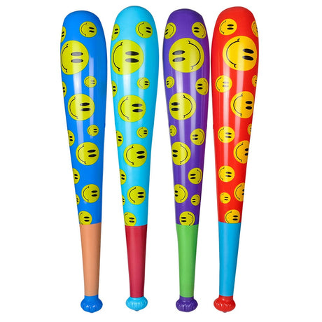 Inflatable Smiley Face Baseball Bat (1 DZ)