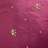 Inessa Fabric Silk Fabric - Floral Embroidered With Jewels, 54" Width (1 Yard)