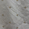 Inessa Fabric Silk Fabric - Floral Embroidered With Jewels, 54" Width (1 Yard)