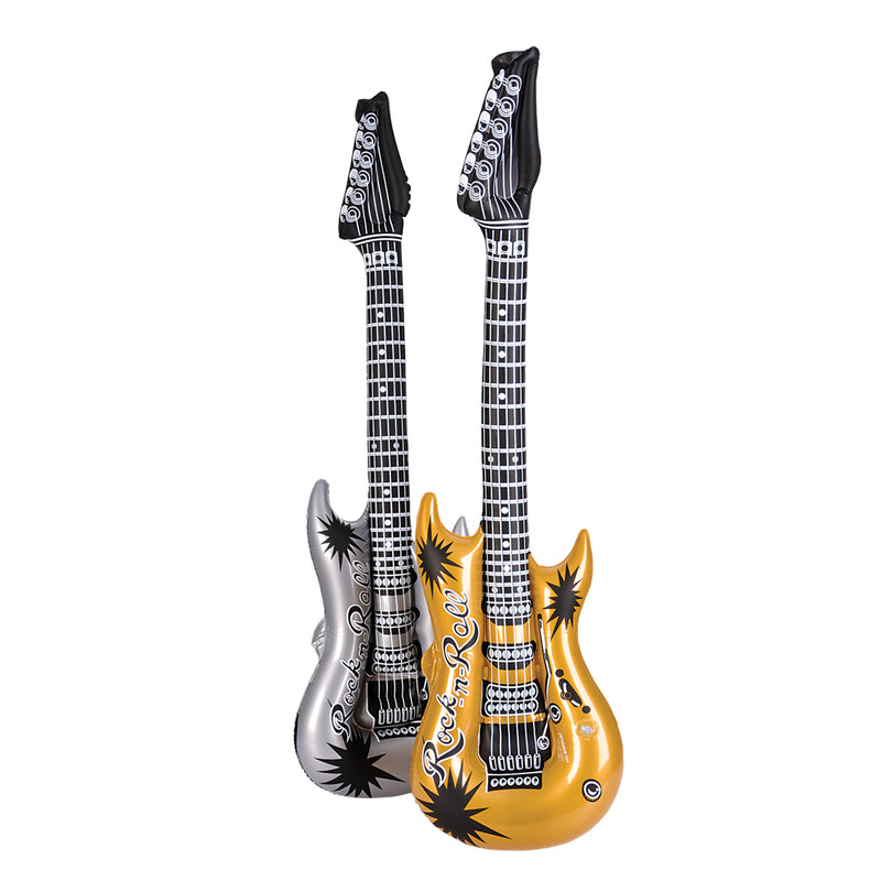 Guitar Inflate 42" Gold and Silver (1 DZ)