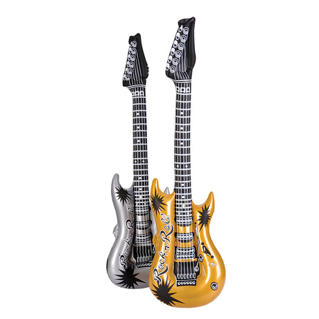 Guitar Inflate 42" Gold and Silver (1 DZ)
