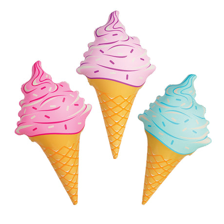 Inflatable Ice Cream Cones Assortment (1 DZ)