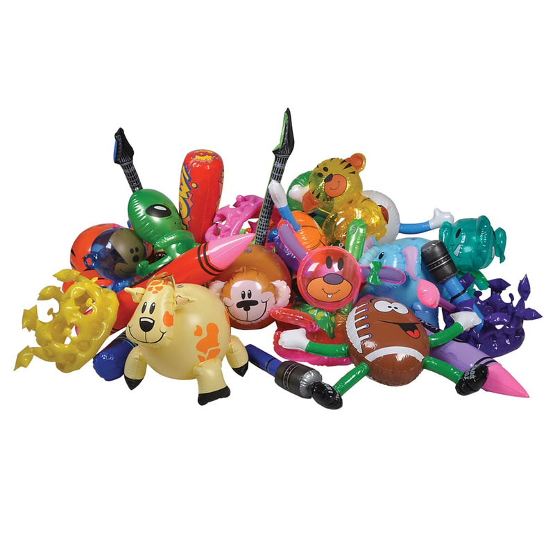 Inflatable Assortment 8-24" (72 Pc Pack)