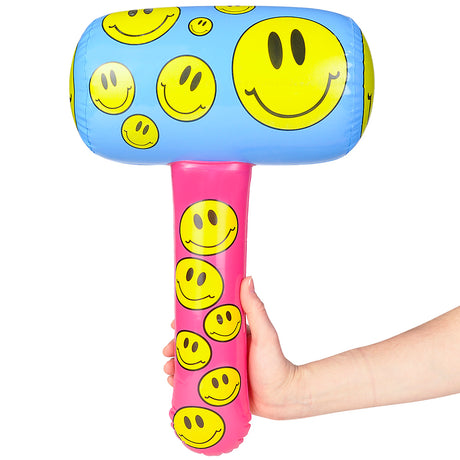 Smiley Face Mallet Inflate (1 DZ)