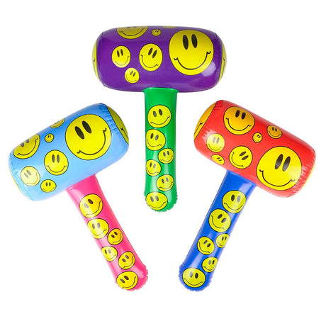 Smiley Face Mallet Inflate (1 DZ)