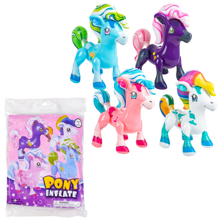 Colorful Pony Inflates (1 DZ)