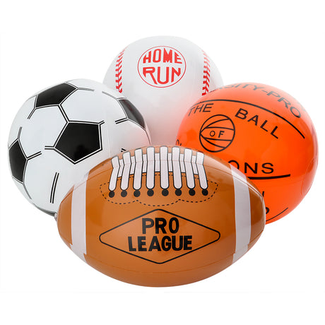 Sports Ball Inflatable Assortment (1 DZ)