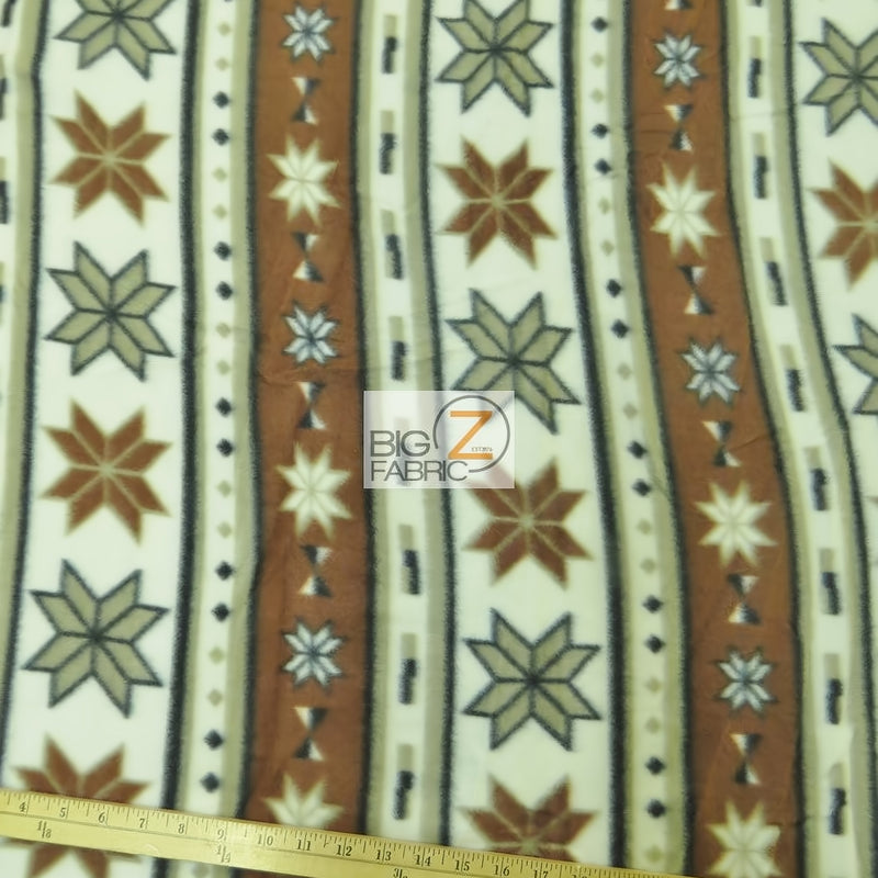 Printed Fleece Fabric Native Tribal Stars