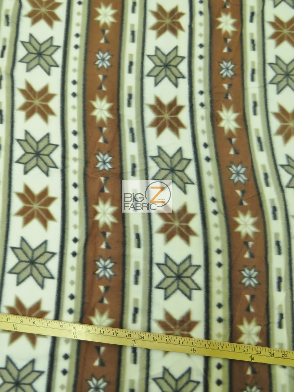 Printed Fleece Fabric Native Tribal Stars