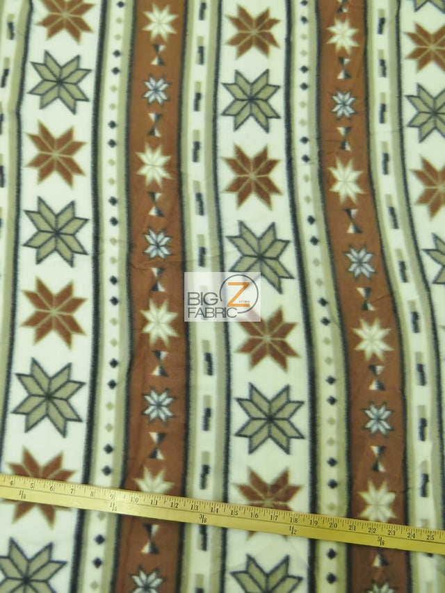 Printed Fleece Fabric Native Tribal Stars