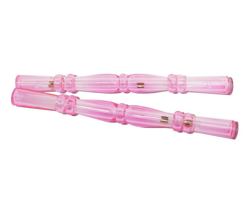 9.5 Inch Transparent Pink Wedding Invitation Scroll Holder Tubes 72 Pack