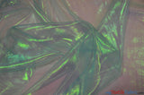 Iridescent Pearl Organza Polyester Fabric - Sheer Holographic, 58/60" Width (1 Yard)