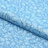 Isabelle Stretch Lace Sequin Nylon Spandex Fabric - Embroidered Sequins, 50" Width (1 Yard)