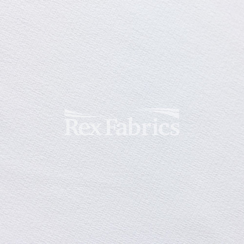 ITY Polyester Spandex Fabric - White Solid, 58/60" Width (1 Yard)