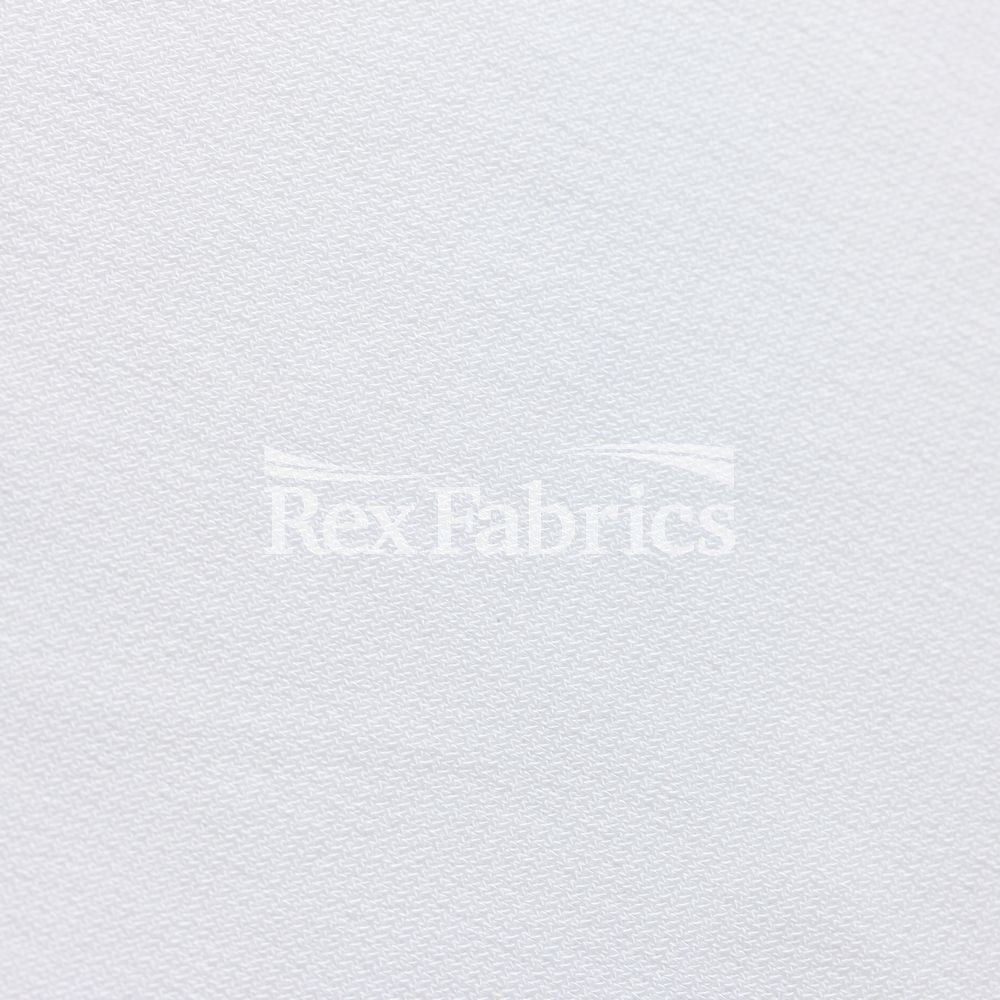 ITY Polyester Spandex Fabric - White Solid, 58/60" Width (1 Yard)