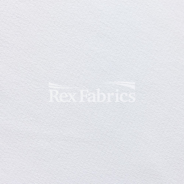 ITY Polyester Spandex Fabric - White Solid, 58/60" Width (1 Yard)