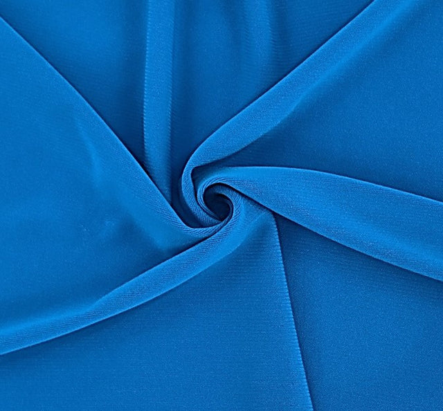 ITY Turquoise Polyester Spandex Fabric - Turquoise, 58/60" Width