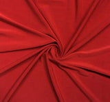 ITY Red Polyester Spandex Fabric - Red, 58/60" Width