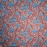Traditional Polynesian Tattoo Philodendron Leaves Chambray Fabric - Denim Look, Black & Green, Purple & Yellow, Maroon Oak & Blue, 36 X 58-60 In (1 Yard)