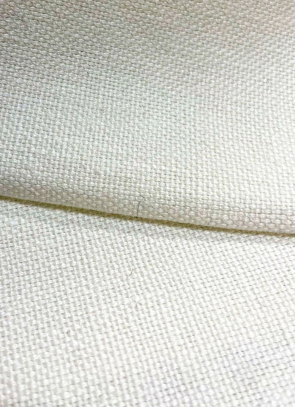 1 Yard Solid Ivory Pure Linen Performance Fabric 10.5 oz Water Resistant 60 Inches Wide